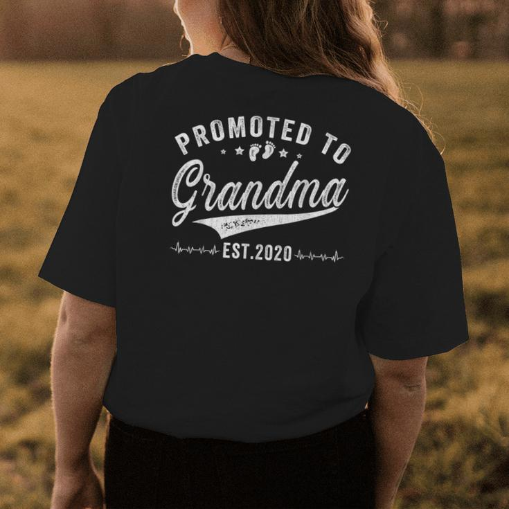 Promoted To Grandma 2020 Vintage Mom Wife Ideas New Mom Women's T-shirt Back Print Unique Gifts