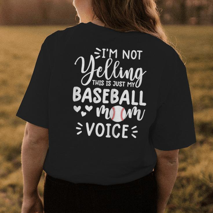 S For Women Baseball Mom Baseball Women's T-shirt Back Print Unique Gifts