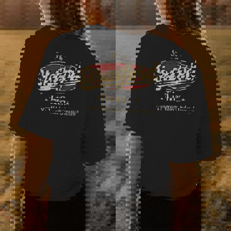 Stratford Shirt Personalized Name Gifts With Name Stratford Womens Back Print T-shirt Personalized Gifts