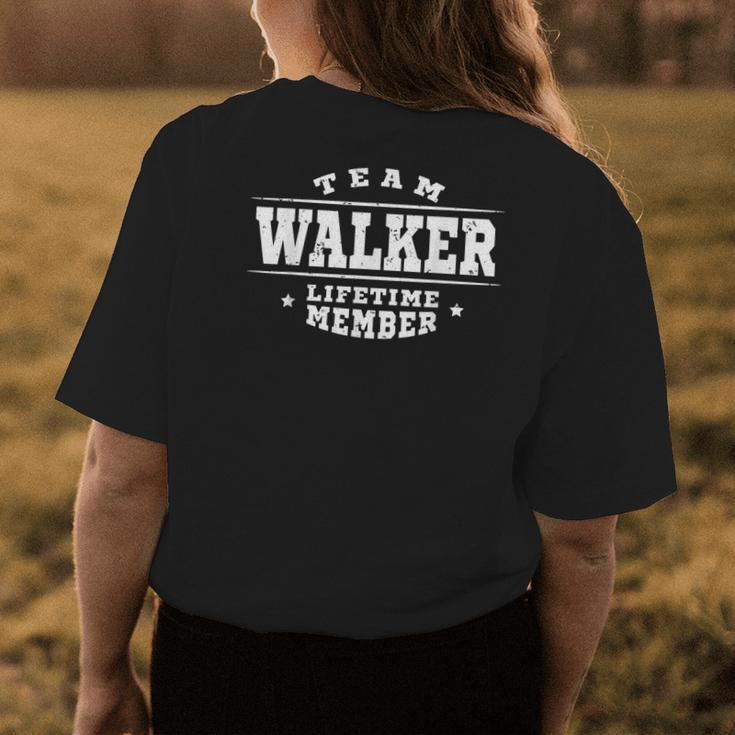 Team Walker Lifetime Member Gift Proud Family Surname Womens Back Print T-shirt Funny Gifts