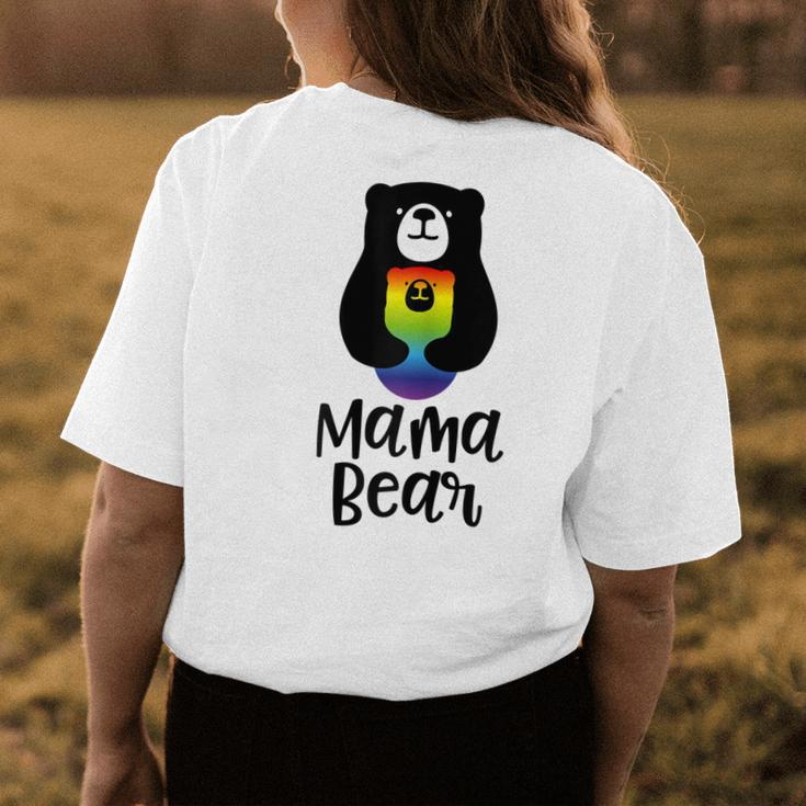Lgbt Mom Mama Bear Mothers Rainbow Women's T-shirt Back Print Unique Gifts