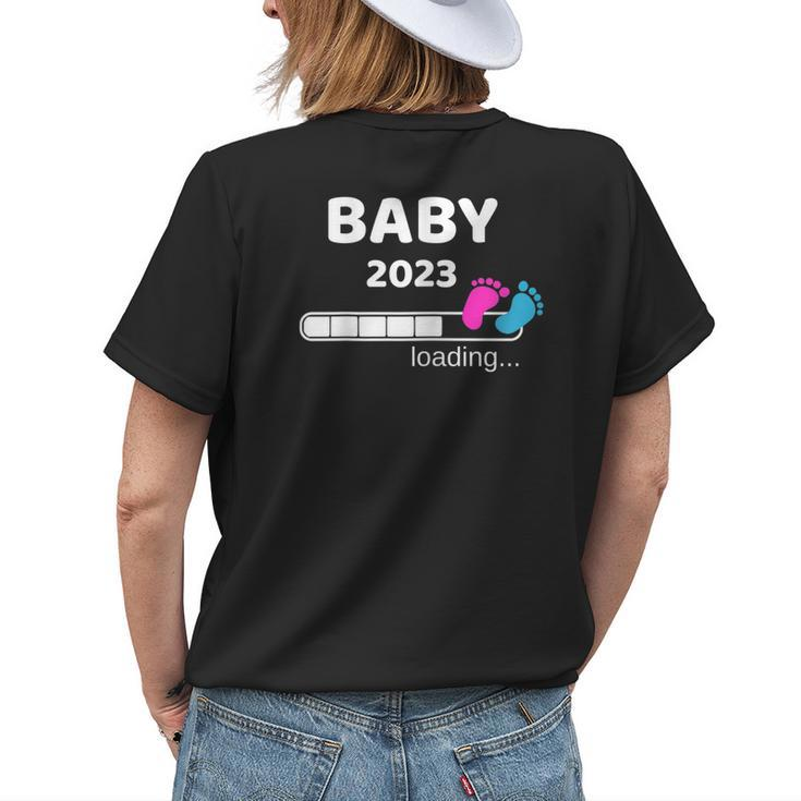 Baby 2023 Loading Pregnancy Mom To Be Women's T-shirt Back Print Gifts for Her