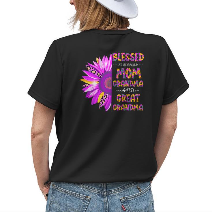 Blessed To Be Called Mom Grandma Great Grandma Women Women's T-shirt Back Print