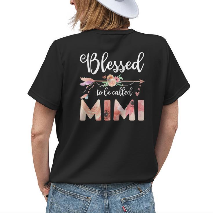 Blessed Mimi Floral Grandma Women's T-shirt Back Print
