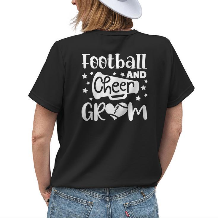 Football & Cheer Gram School Player Cheer Grandma Women's T-shirt Back Print