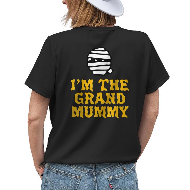 Grand Mummy Halloween Mommy Grandma Costume Lazy Easy Women's T-shirt Back Print
