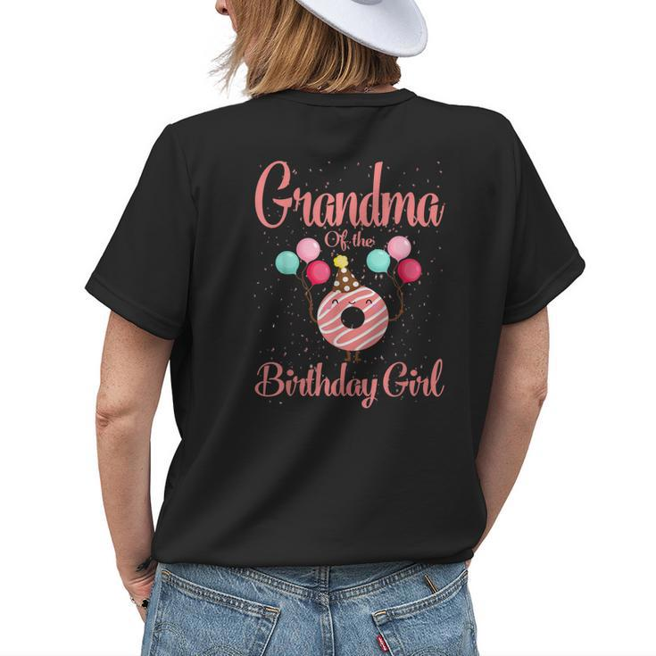 Grandma Of The Birthday Girl Donut Women's T-shirt Back Print