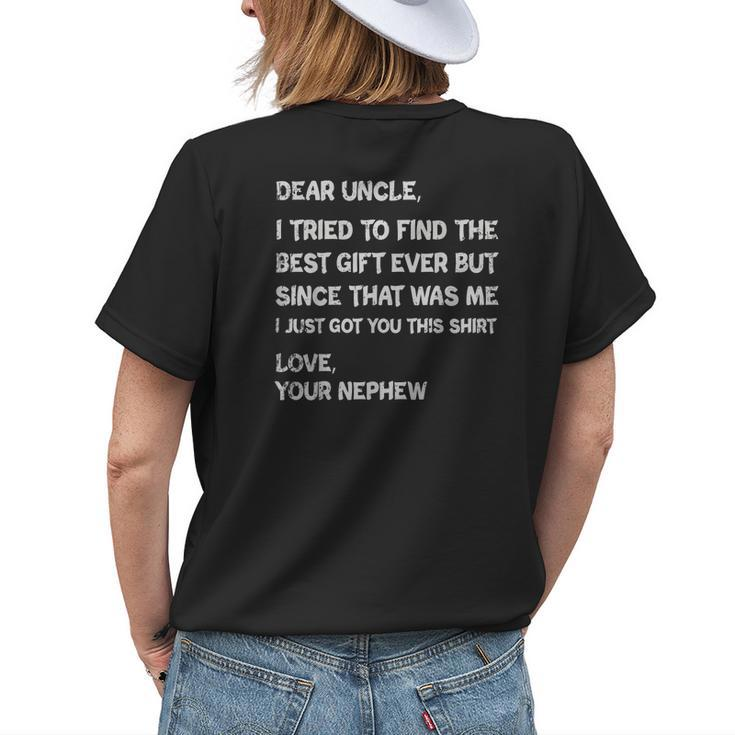 I Tried To Find The Best Ever Funny Uncle Mens Womens Back Print T-shirt Gifts for Her