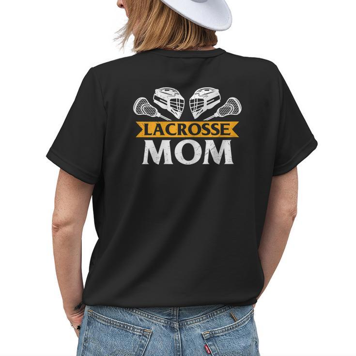 Lacrosse Mom Lacrosse Player Woman Girls Women's T-shirt Back Print Gifts for Her