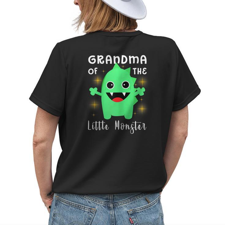 Little Monster Outfit Grandma Of The Little Monster Women's T-shirt Back Print