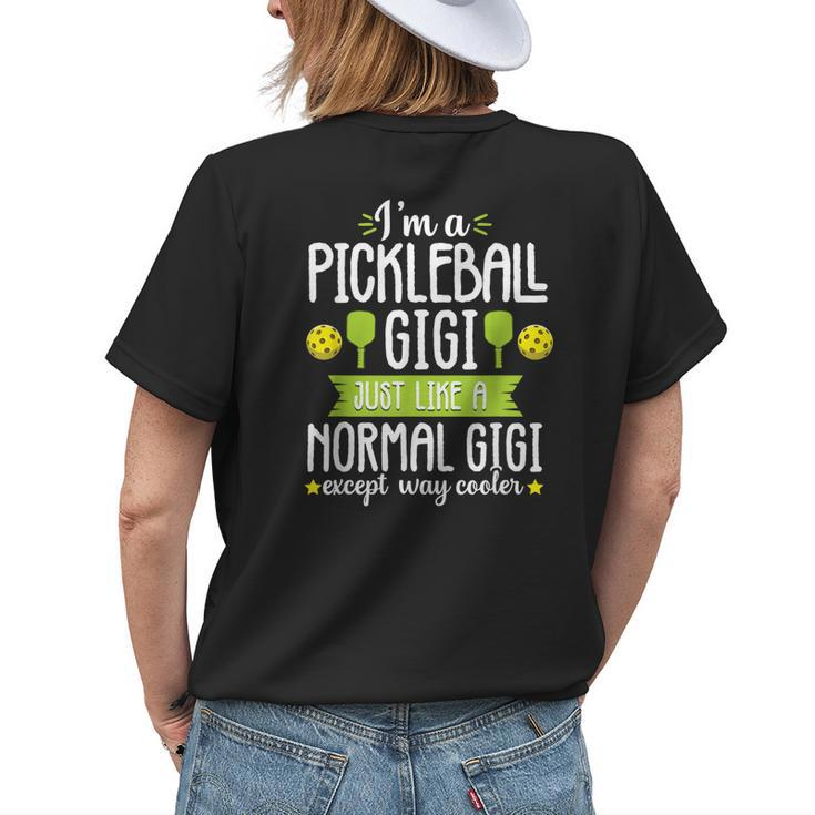 Pickleball Gigi Mom Grandma Paddle Ball Women Women's T-shirt Back Print