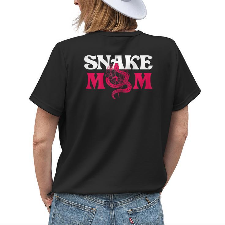 Snake Mom Mother Flowers Rattlesnake Python Cobra Women's T-shirt Back Print Gifts for Her