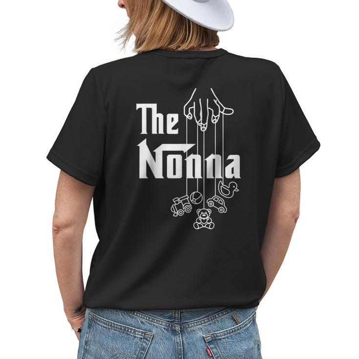 The Nonna Grandma Grandmother Grandmom Granny Grandparent Womens Back Print T-shirt