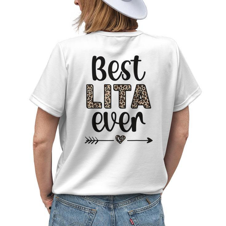 Best Lita Ever Lita Grandma Appreciation Women's T-shirt Back Print