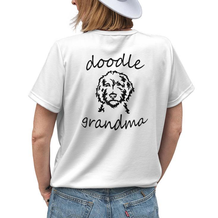 Doodle Grandma Goldendoodle Golden Doodle Mama Women's T-shirt Back Print