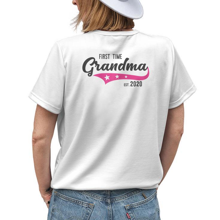 First Time Grandma 2020 I New Grandmother Women's T-shirt Back Print