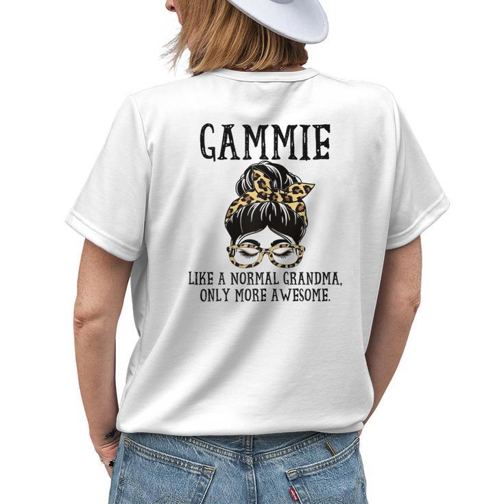 Gammie Like A Normal Grandma Only More Awesome Women's T-shirt Back Print