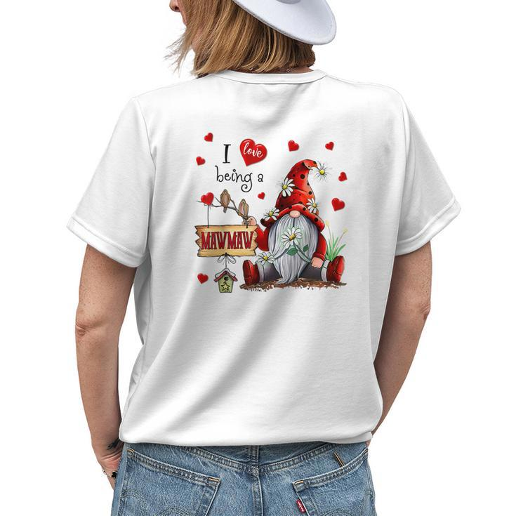 Grandma I Love Being A Mawmaw Cute Hearts Women's T-shirt Back Print