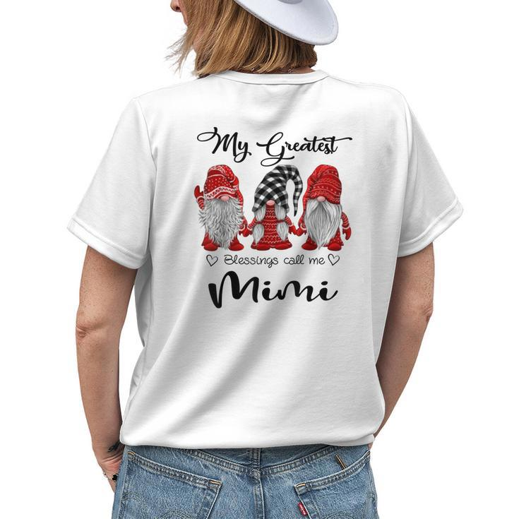 My Greatest Blessings Call Me Mimi Gnome Grandma Women's T-shirt Back Print
