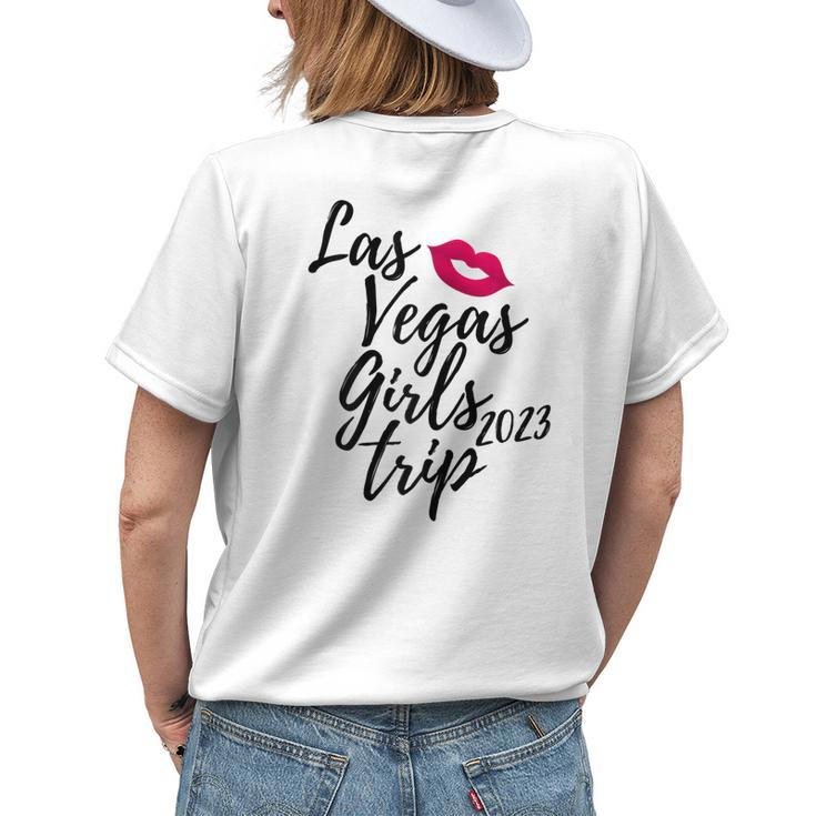 Las Vegas Girls Trip 2023 Nevada Vacation Fun Matching Group Women's T-shirt Back Print Gifts for Her