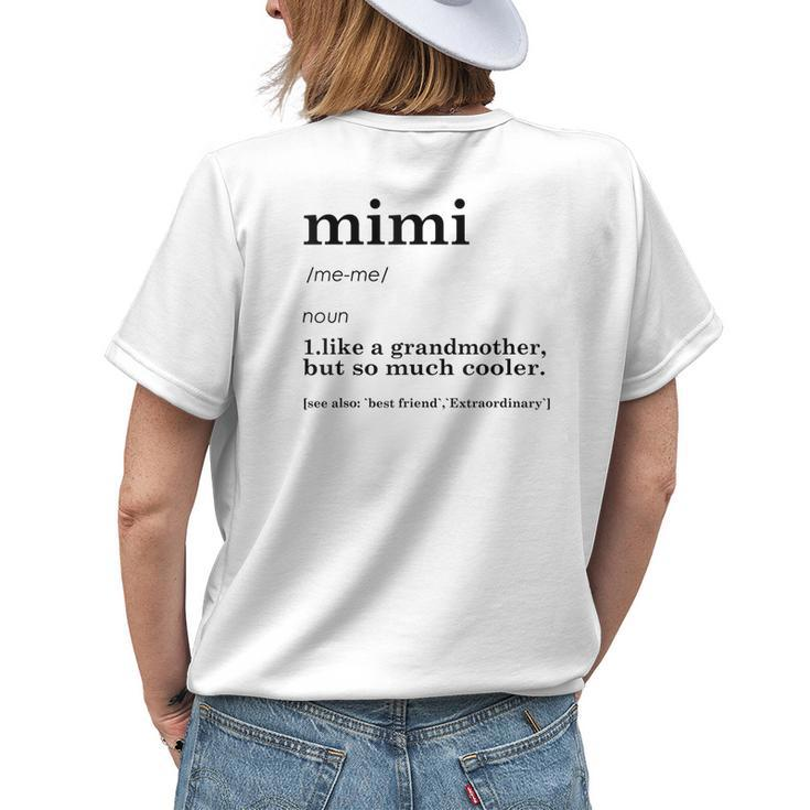 Mimi For Women Grandma Women's T-shirt Back Print