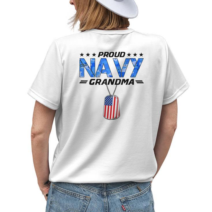 Nwu Proud Navy Grandma Women's T-shirt Back Print