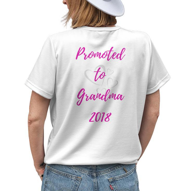 Promoted To Grandma 2018 New Grandma Women's T-shirt Back Print
