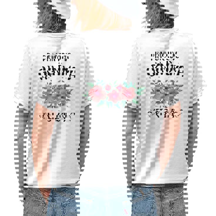 Promoted To Grandma Est 2019 New Grandma Women's T-shirt Back Print