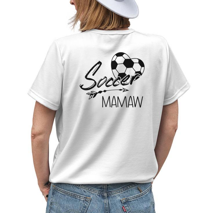 Soccer Mamaw Womens Grandma Women's T-shirt Back Print