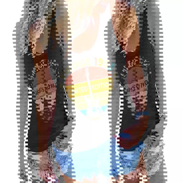 70 Years Old Gift Vintage 1953 Guitar Lover 70Th Birthday Women Flowy Tank