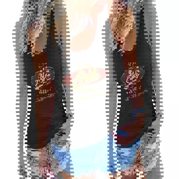 Aris Name Aris Family Name Crest  Women Flowy Tank