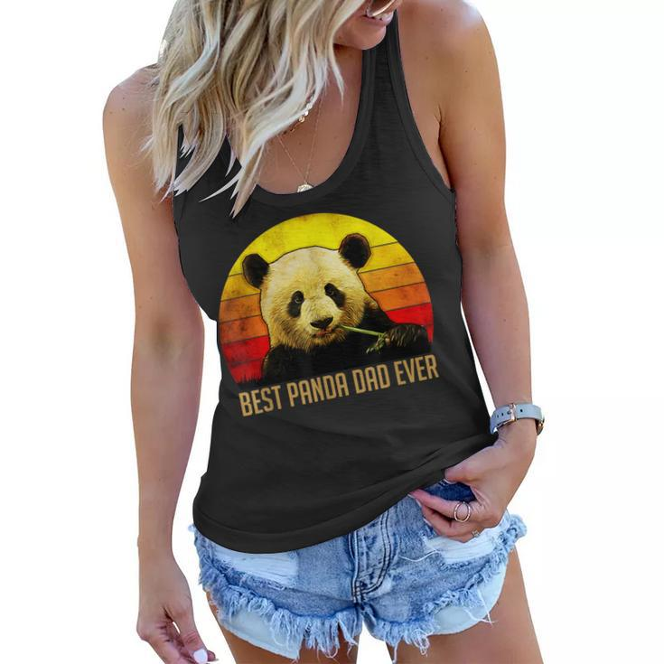 Best Panda Dad Ever Fathers Day Gift Fathers Day Women Flowy Tank