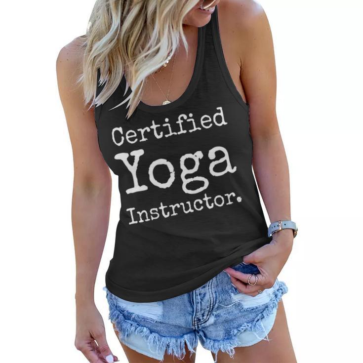 Certified Yoga Instructor Yoga Teacher Gift Women Flowy Tank