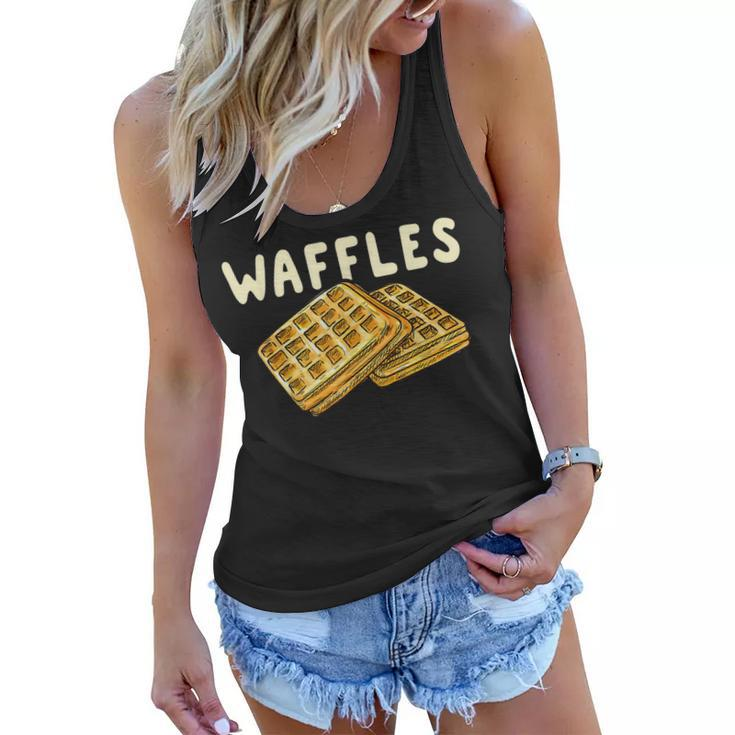 Chicken And Waffles  Funny Matching Halloween  Women Flowy Tank