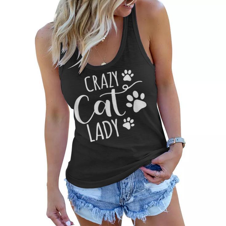 Crazy Cat Lady Funny Cat Meow For Men Women Love Cat  Women Flowy Tank