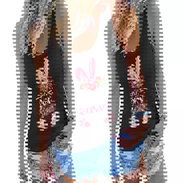 Cute Bunny Mothers Day Im The Nene Bunny Easter Women Flowy Tank