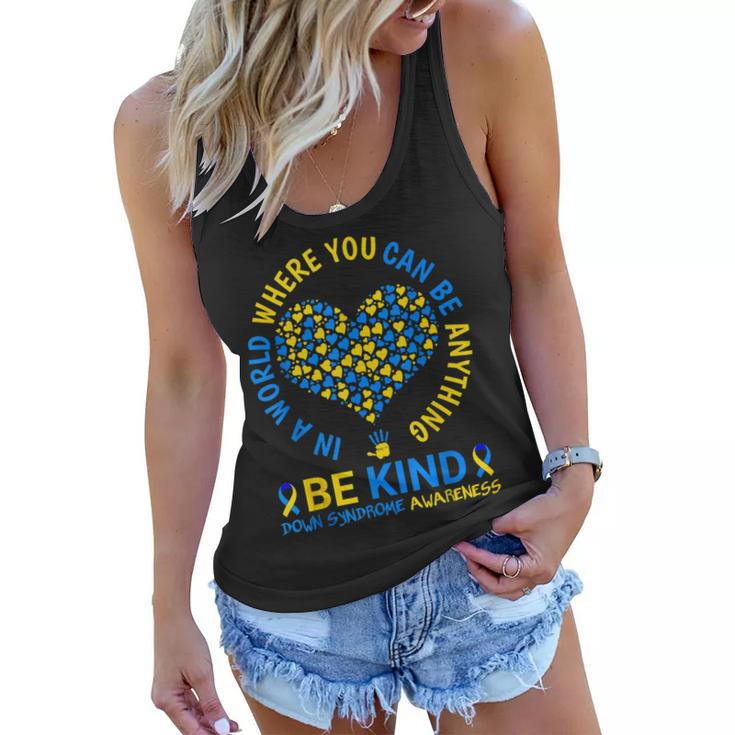Down Syndrome Awareness Be Kind World Down Syndrome Day 2023  Women Flowy Tank