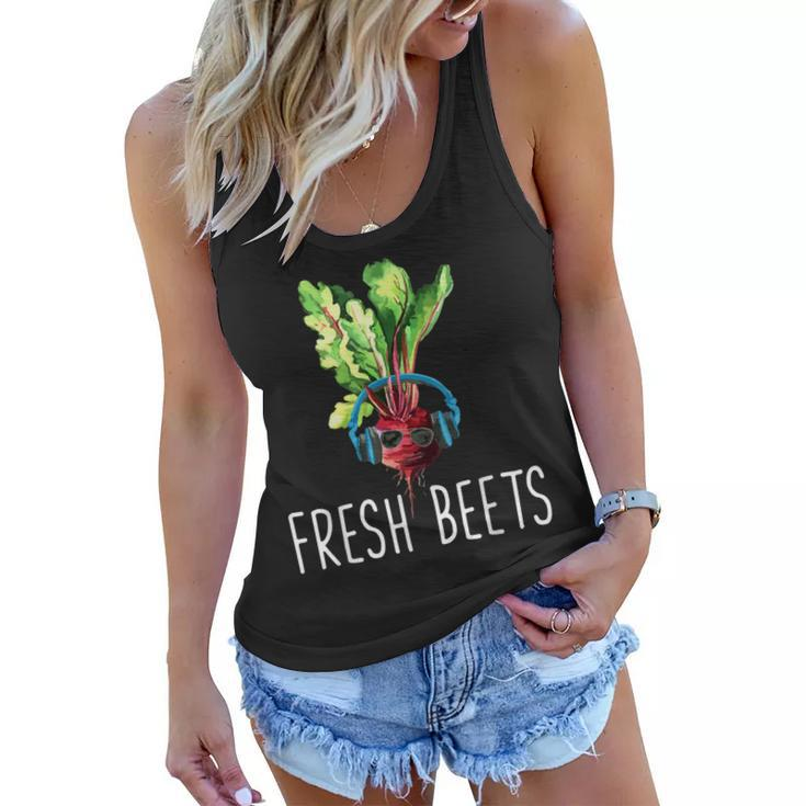 Fresh Beets Organic Food Funny Vegetable Lover Gift  Women Flowy Tank
