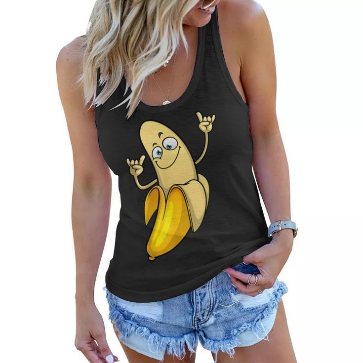 Funny Banana Designs For Men Women Fruit Lover Farming Food  Women Flowy Tank