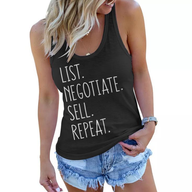 Funny Gift For Real Estate Agent Broker Woman Realtor Sister Gift For Womens Women Flowy Tank