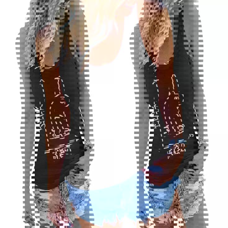 Funny Rabbit Or Duck  Wildlife Animal Diptych Rabbit  Women Flowy Tank