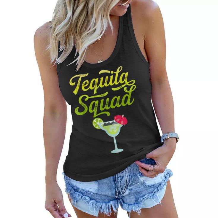 Funny Tequila Squad Novelty Women Flowy Tank