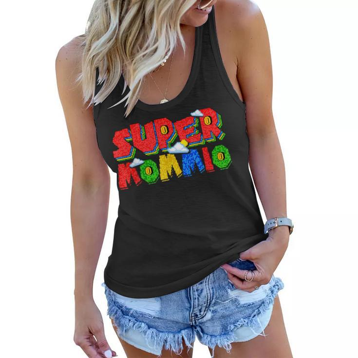 Gamer Mommio Super Mom Mothers Day Funny Gift From Kids  Women Flowy Tank