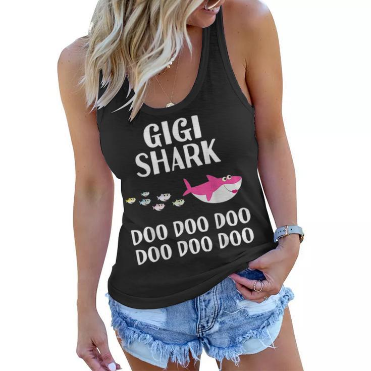 Gigi Shark Doo Doo T For Women Mothers Day Gifts Women Flowy Tank