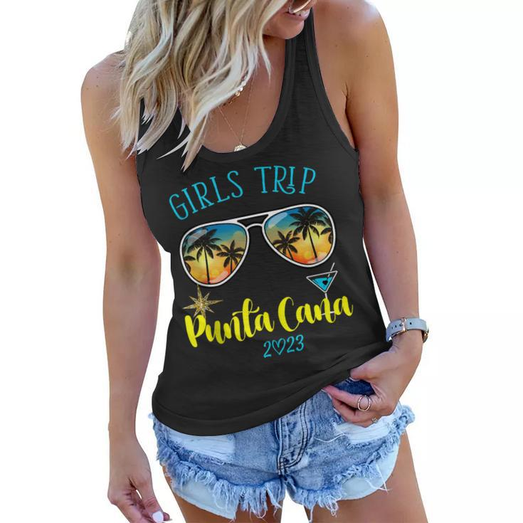 Girls Trip Punta Cana 2023 Womens Weekend Vacation Birthday  V2 Women Flowy Tank