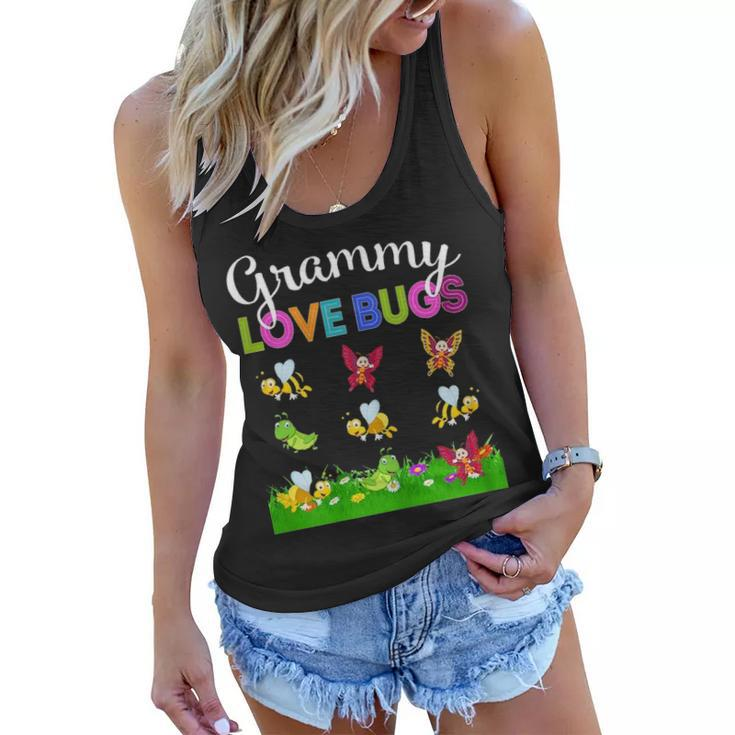 Grammy Love Bugs Funny Mother Day Gift For Grammy Women Flowy Tank