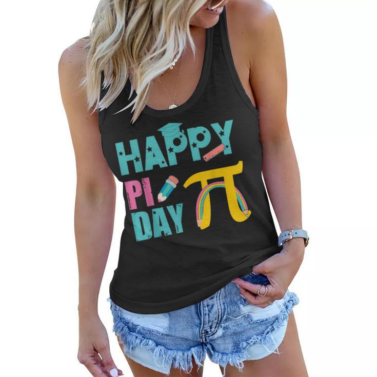 Happy Pi Day Kids Math Teachers Student Professor Pi Day  V5 Women Flowy Tank
