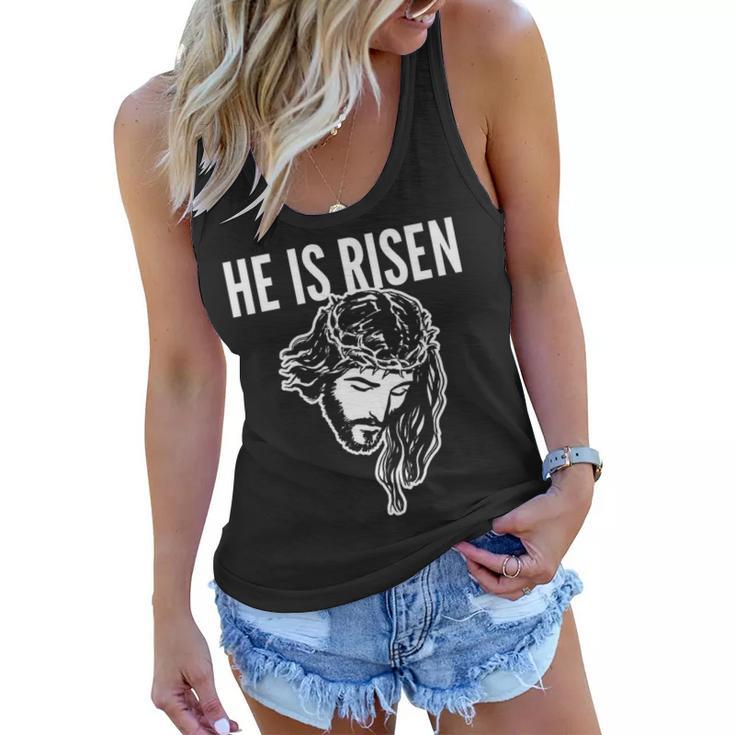 He Is Risen Jesus Resurrection Easter Religious Christians   Women Flowy Tank