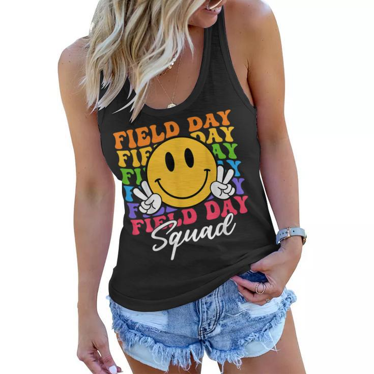 Hippie Field Day Squad For Teacher Kids Retro Field Day 2023  Women Flowy Tank