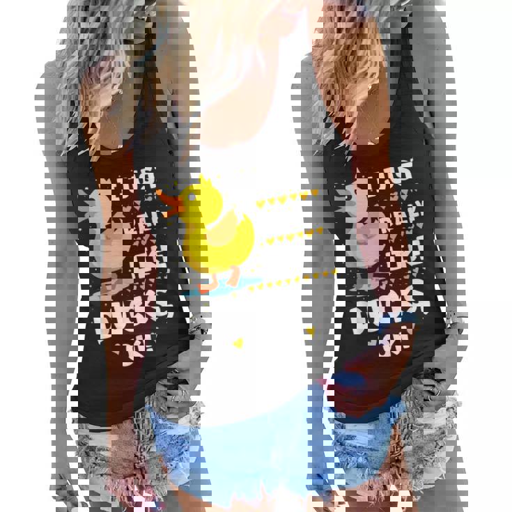 I Just Really Like Ducks Ok As Quack Lover  Women Flowy Tank